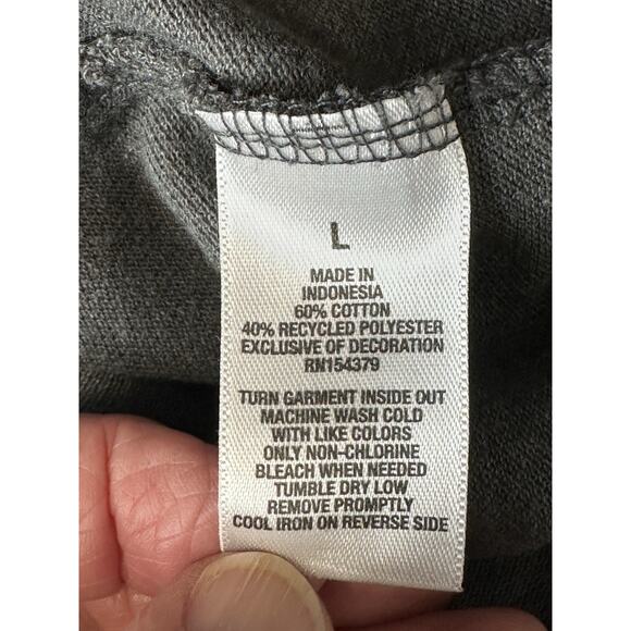 Aeropostale Mens Polo Shirt Solid Dark Gray Large Cotton Blend Short Sleeve - Picture 7 of 10